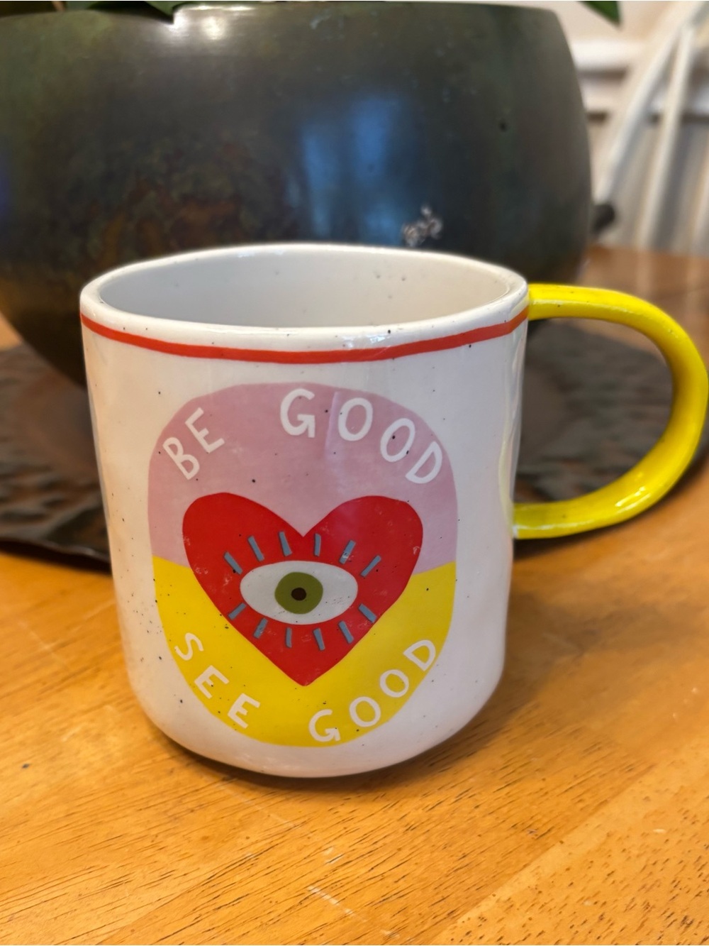 Luke John Matthew Arnold for Anthropologie “Be Good See Good” Vintage Mug